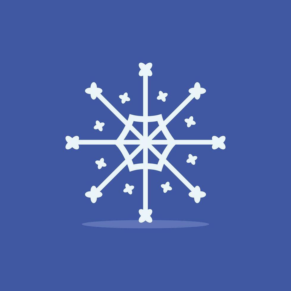 sneeuwvlok icoon illustratie vector