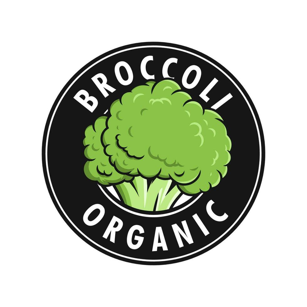 broccoli logo ontwerp Aan wit achtergrond vector