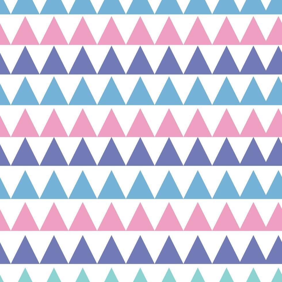 meetkundig textiel zigzag driehoek naadloos patroon in pastel kleuren. achtergrond ontwerp textuur. vector