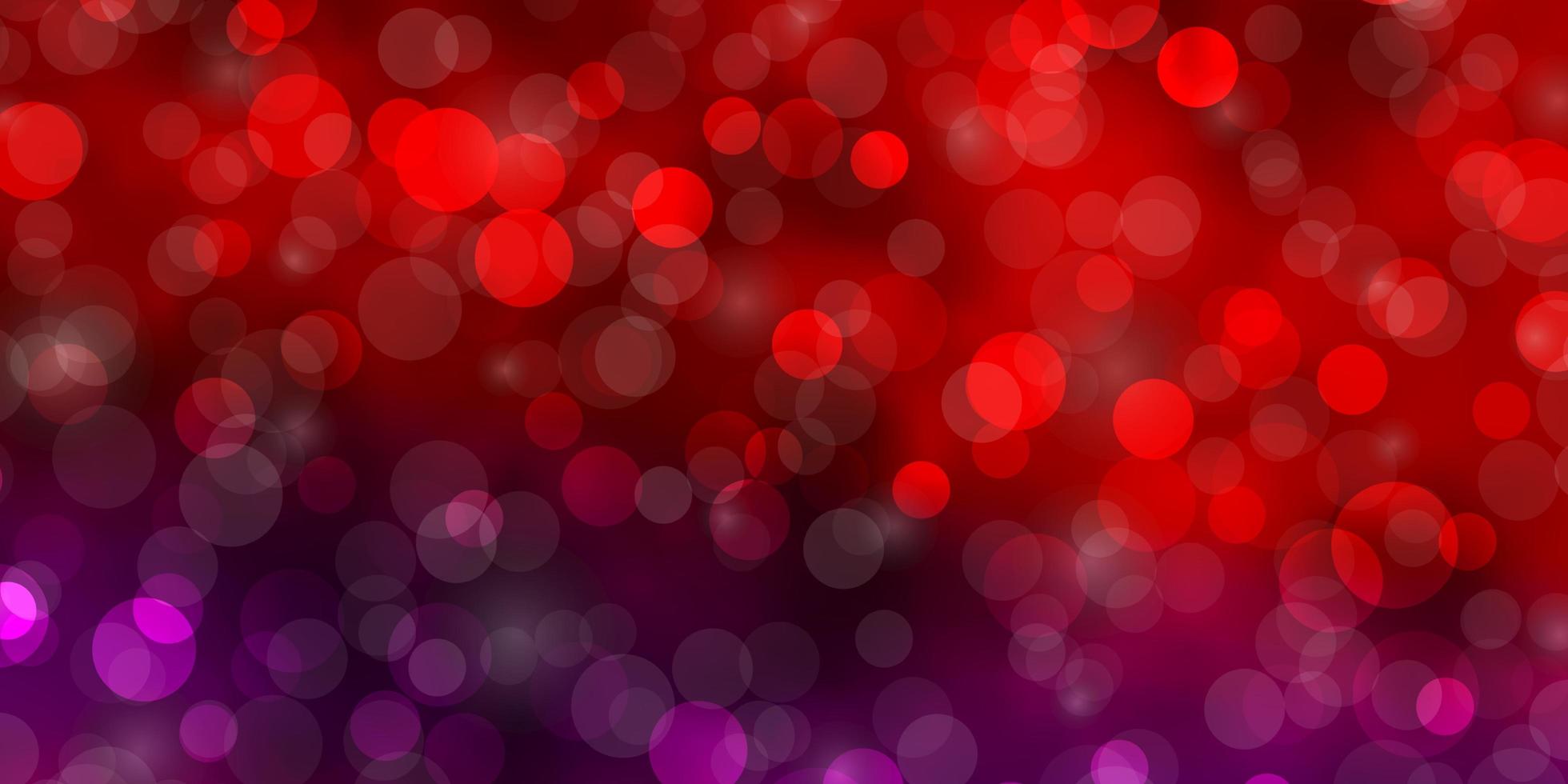 donkerblauw rood vectorpatroon met cirkels glitter abstracte illustratie met kleurrijke druppels nieuwe sjabloon voor uw merkboek vector