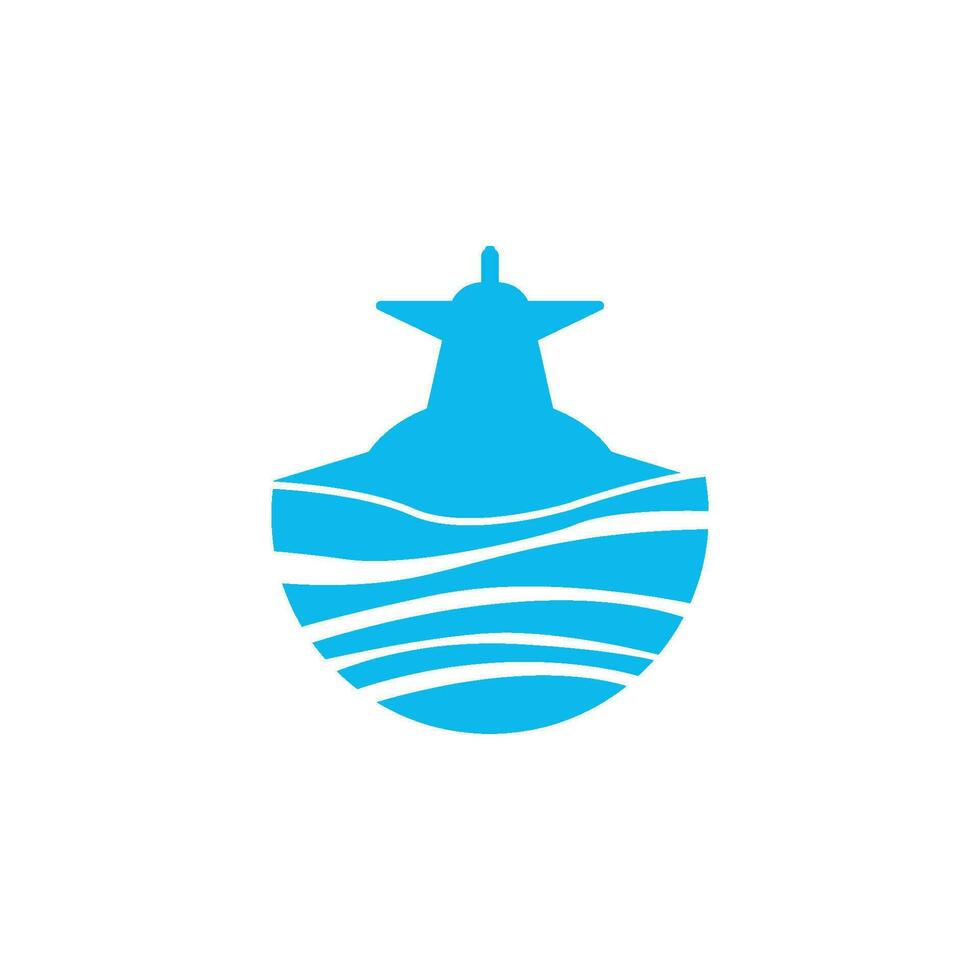onderzeeër icoon logo vector illustratie ontwerp.