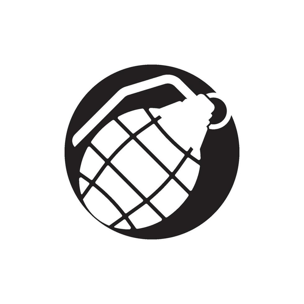 granaat icoon logo vector illustratie sjabloon ontwerp.