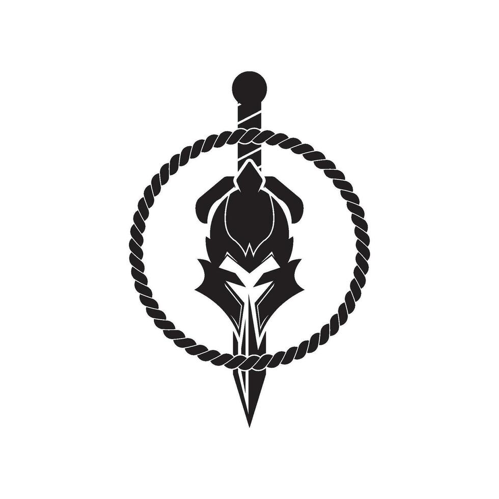 ridder helm vector illustratie voor een icoon, symbool of logo. ridder vlak logo gladiator