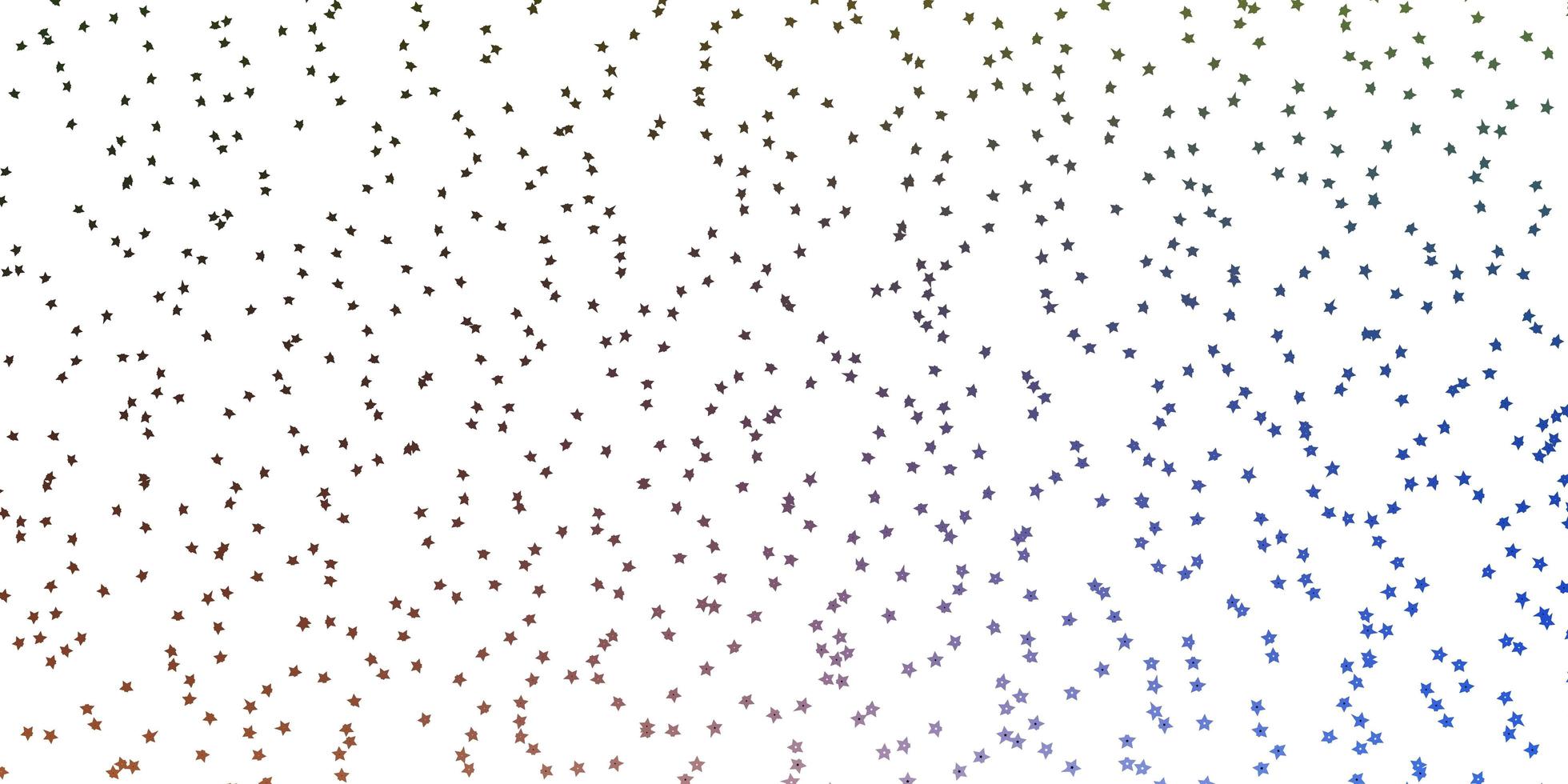 donkerblauwe gele vectorachtergrond met kleine en grote sterren die kleurrijke illustratie glanzen met klein en groot sterrenontwerp voor uw bedrijfspromotie vector