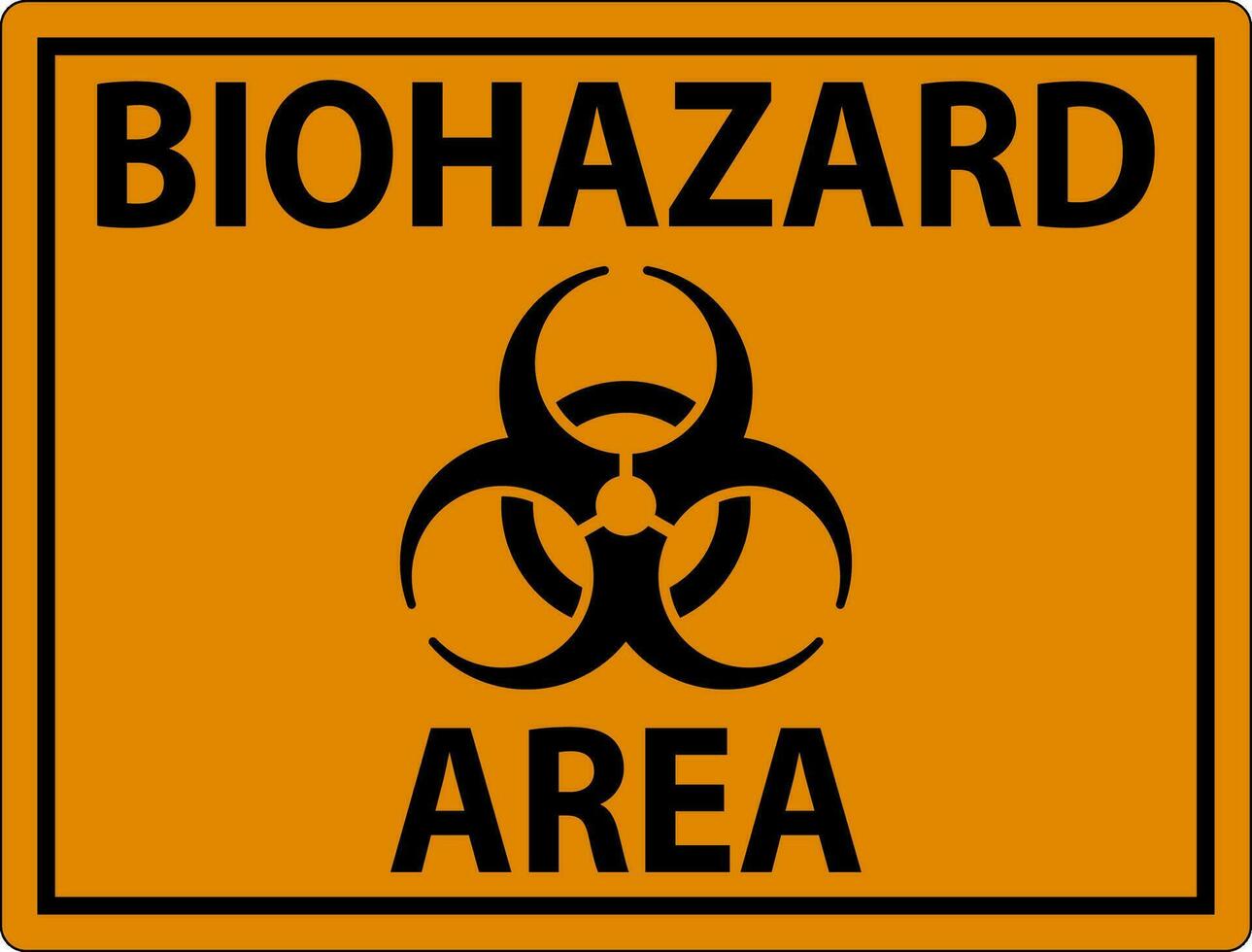 biohazard teken, biohazard Oppervlakte vector