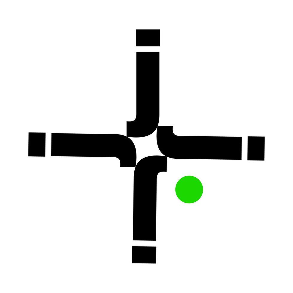 brief j monogram vector icoon. j typografie monogram.