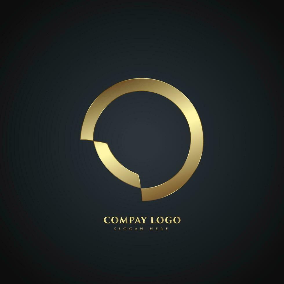 een premium logo vector, luxe bedrijf logo ontwerp, goud vector logo Sjablonen