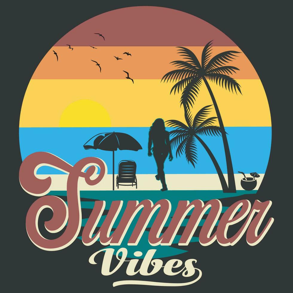 zomer t-shirt ontwerpen vector