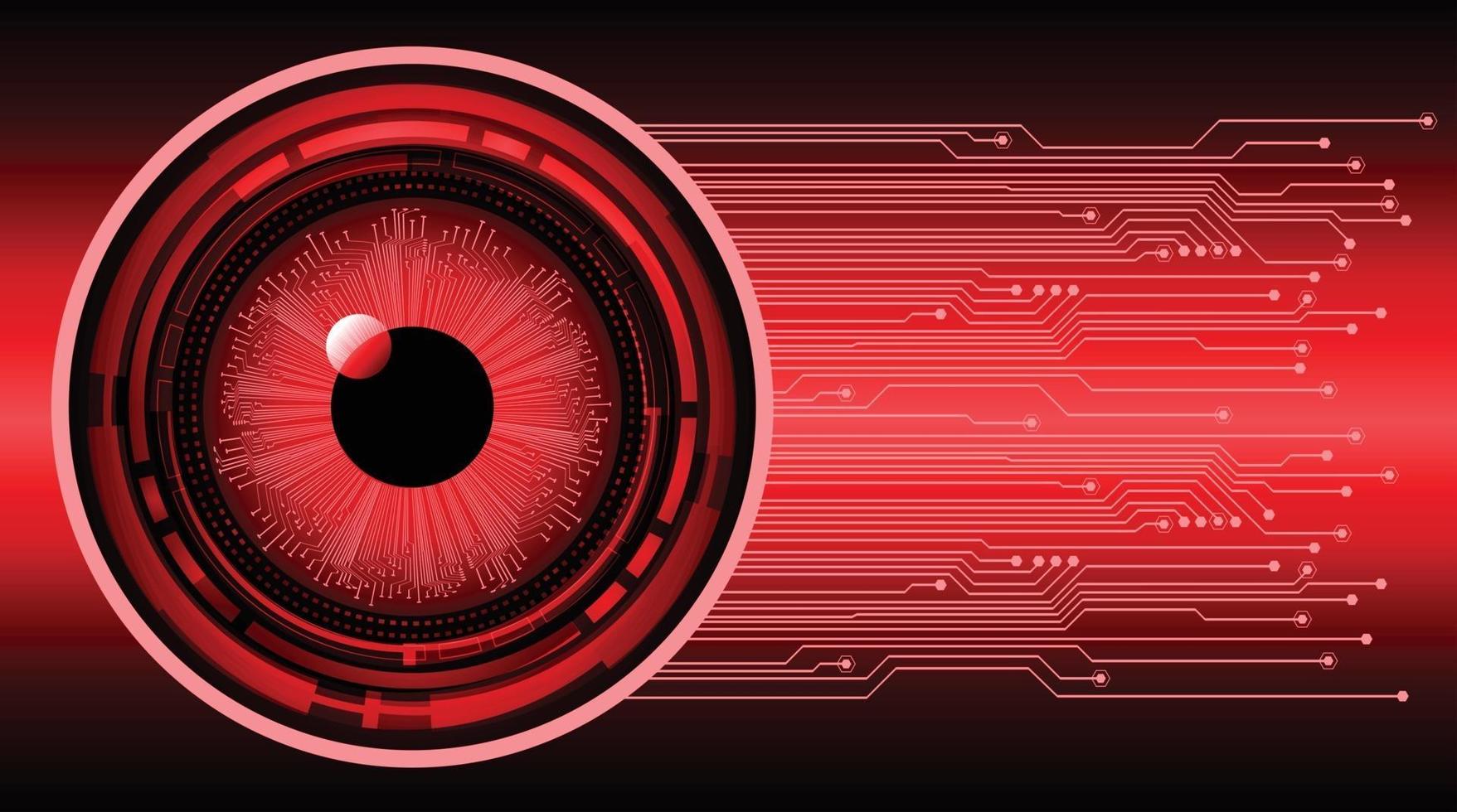 eye cyber circuit toekomstige technologie concept achtergrond vector