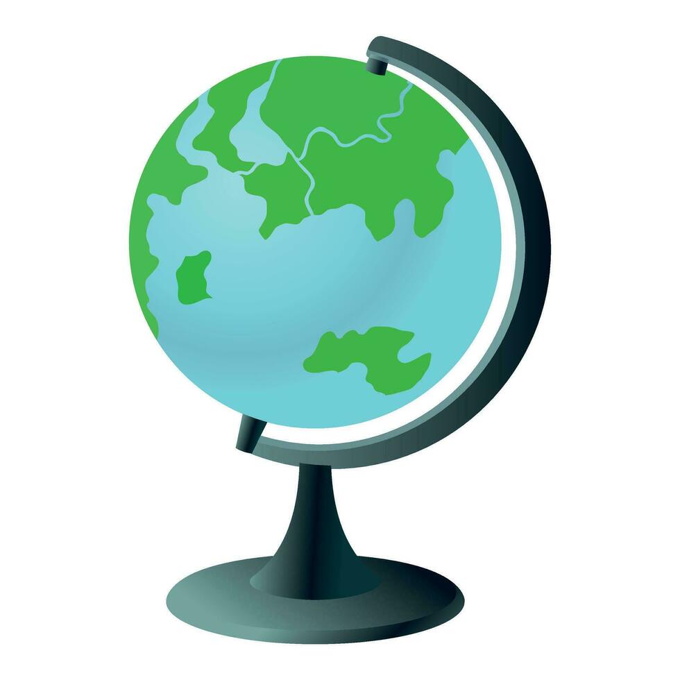 vector aarde wereldbol icoon geïsoleerd Aan wit achtergrond. vector illustratie.