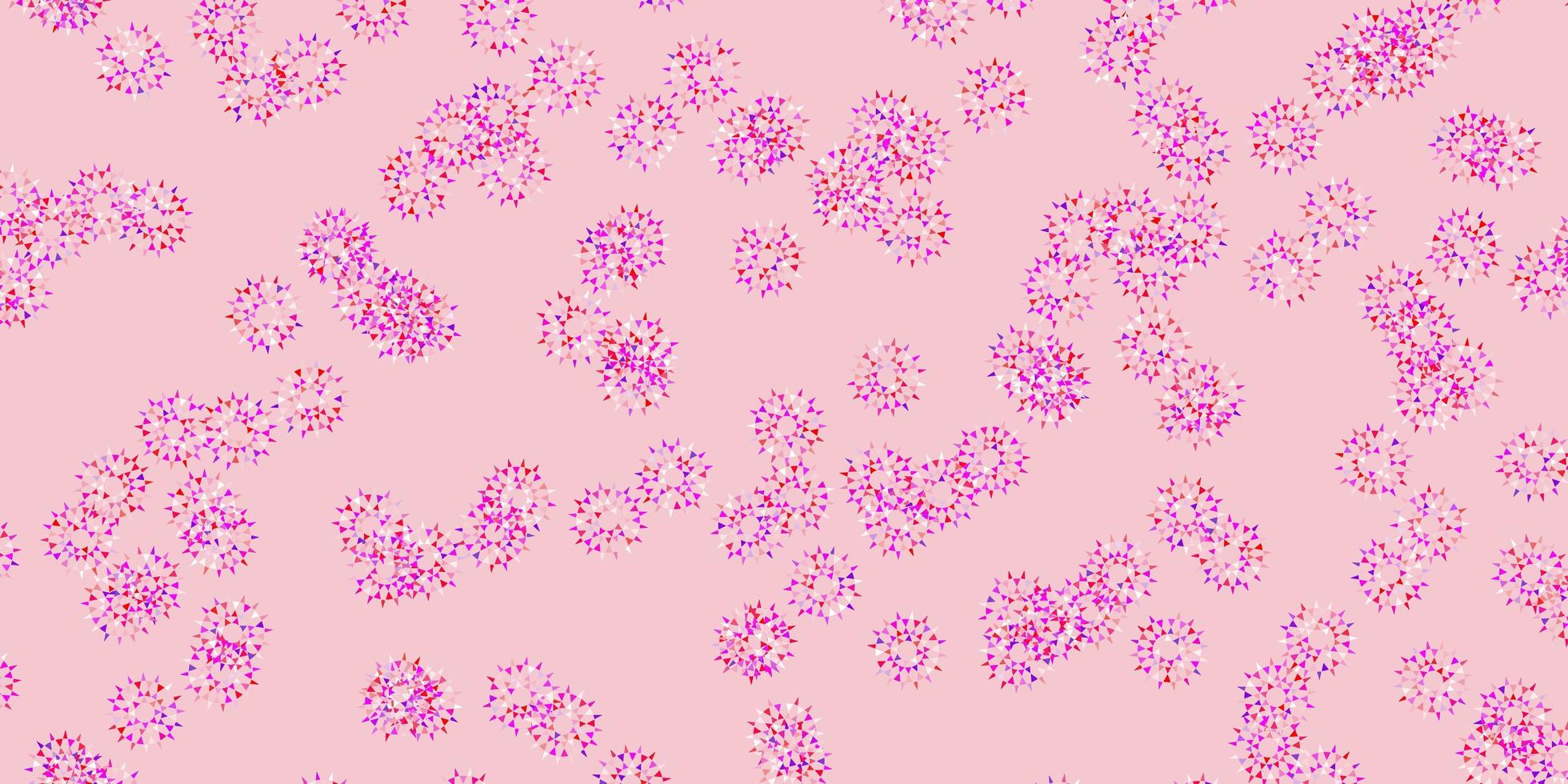 licht paars roze vector natuurlijke achtergrond met bloemen