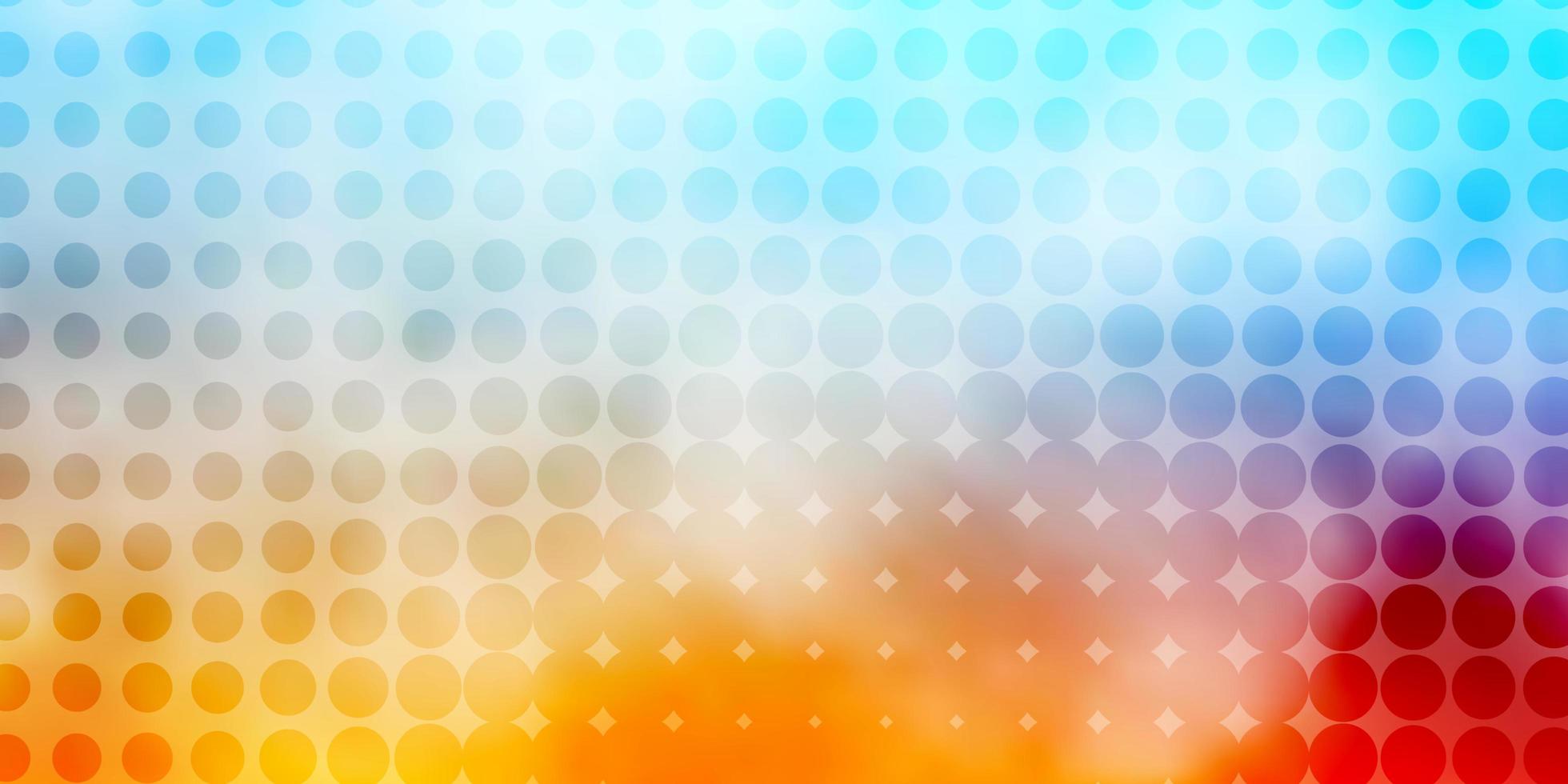 lichtblauw rood vectorpatroon met bollen moderne abstracte illustratie met het kleurrijke patroon van cirkelvormen voor bedrijfsadvertenties vector