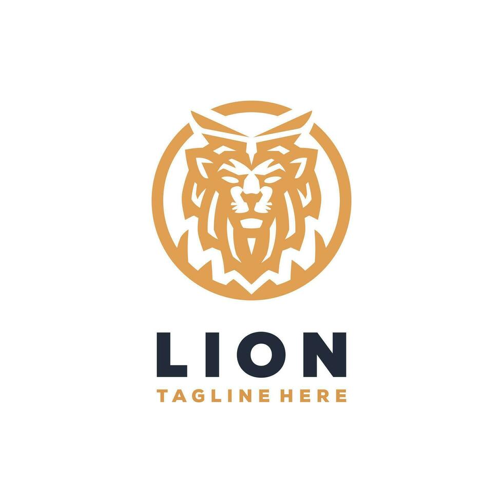 leeuw koning ster luxe logo premie goud vector ontwerp