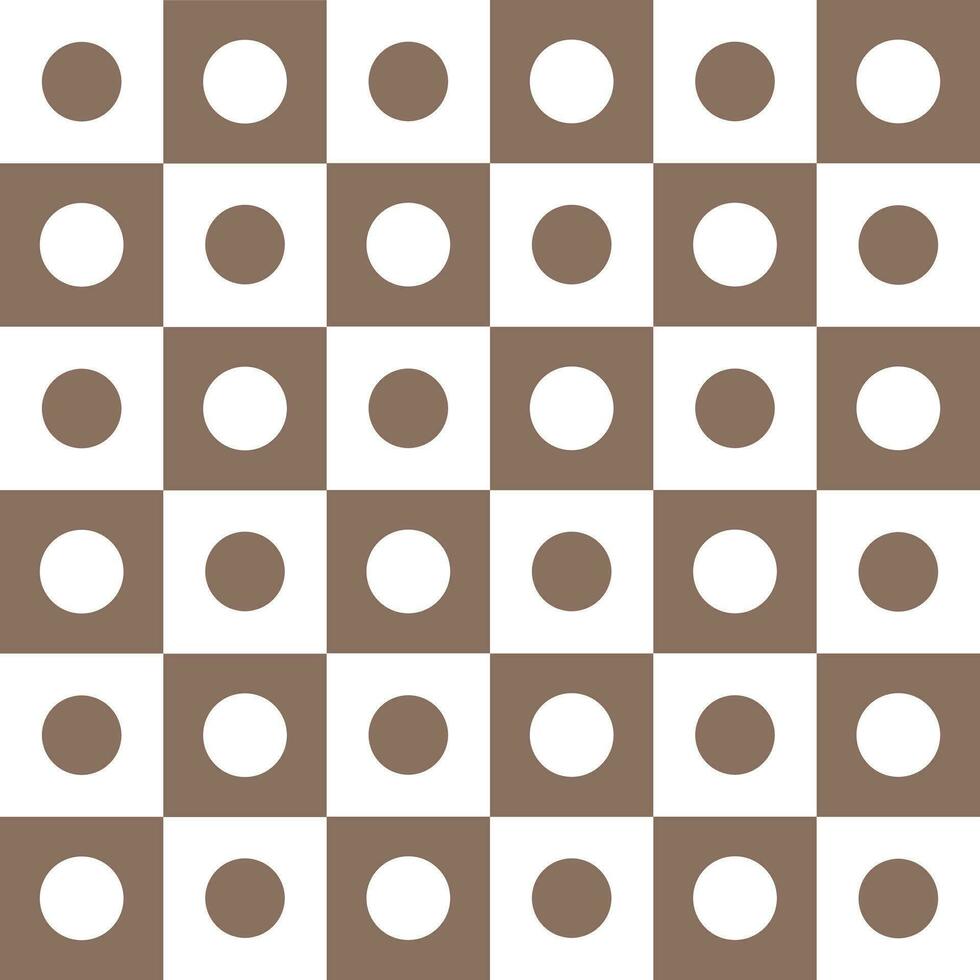 bruin cirkel patroon. cirkel vector naadloos patroon. decoratief element, omhulsel papier, muur tegels, verdieping tegels, badkamer tegels.