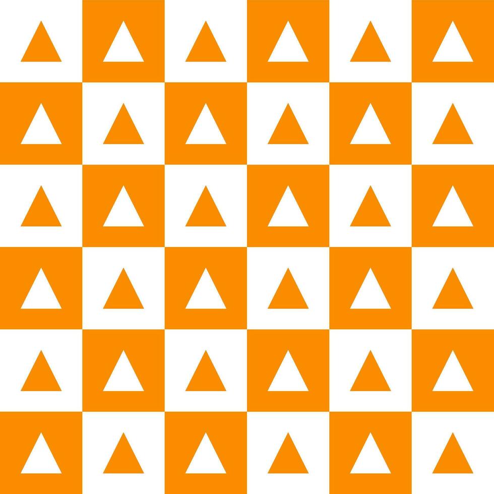 oranje driehoek patroon achtergrond. driehoek patroon achtergrond. driehoek achtergrond. naadloos patroon. voor achtergrond, decoratie, geschenk omhulsel vector