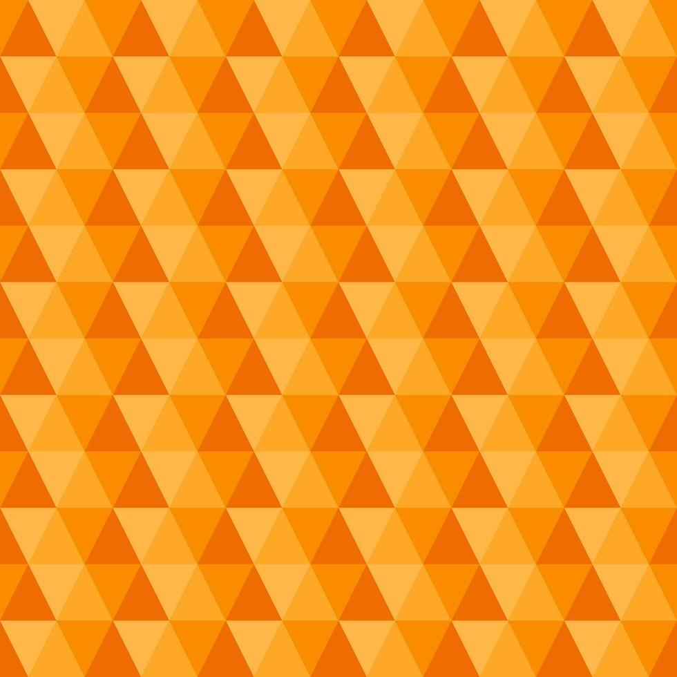 oranje schaduw driehoek patroon achtergrond. driehoek patroon achtergrond. driehoek achtergrond. naadloos patroon. voor achtergrond, decoratie, geschenk omhulsel vector