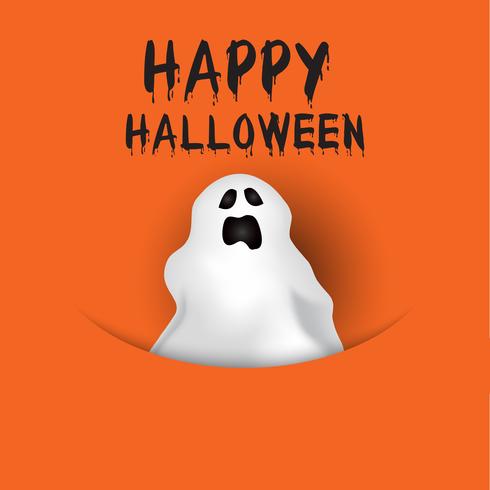 Halloween geest achtergrond vector