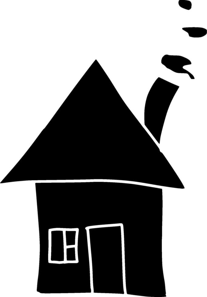 huis glyph icoon vector