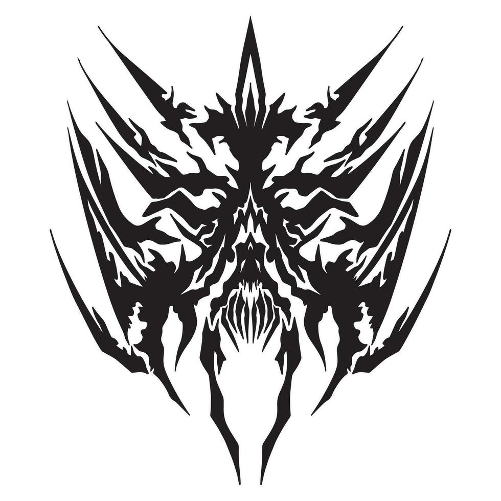 metalhead tribal tatto variant 2 ,Goed voor grafisch ontwerpen bronnen, afdrukken, poster, tatoeëren, en meer. vector