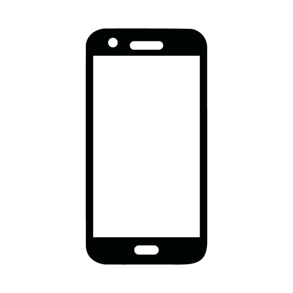 smartphone icoon silhouet logo vector