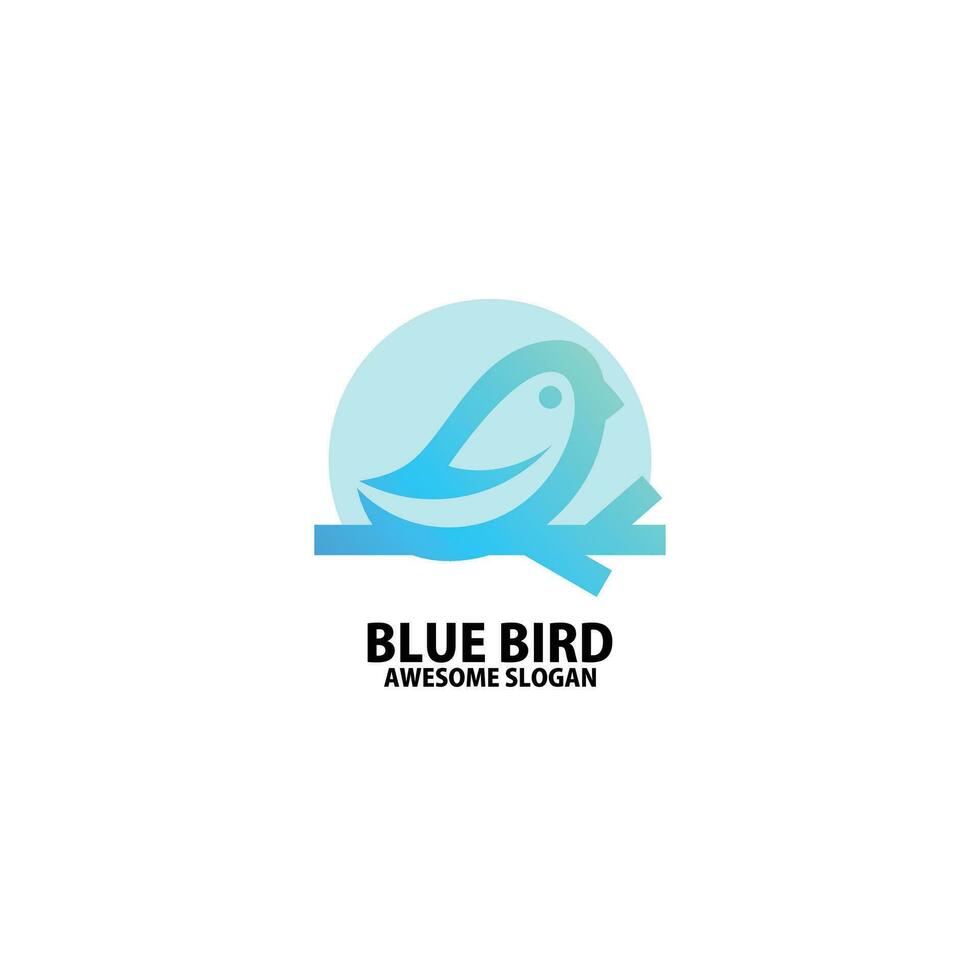 lijn vogel logo ontwerp helling kleur vector