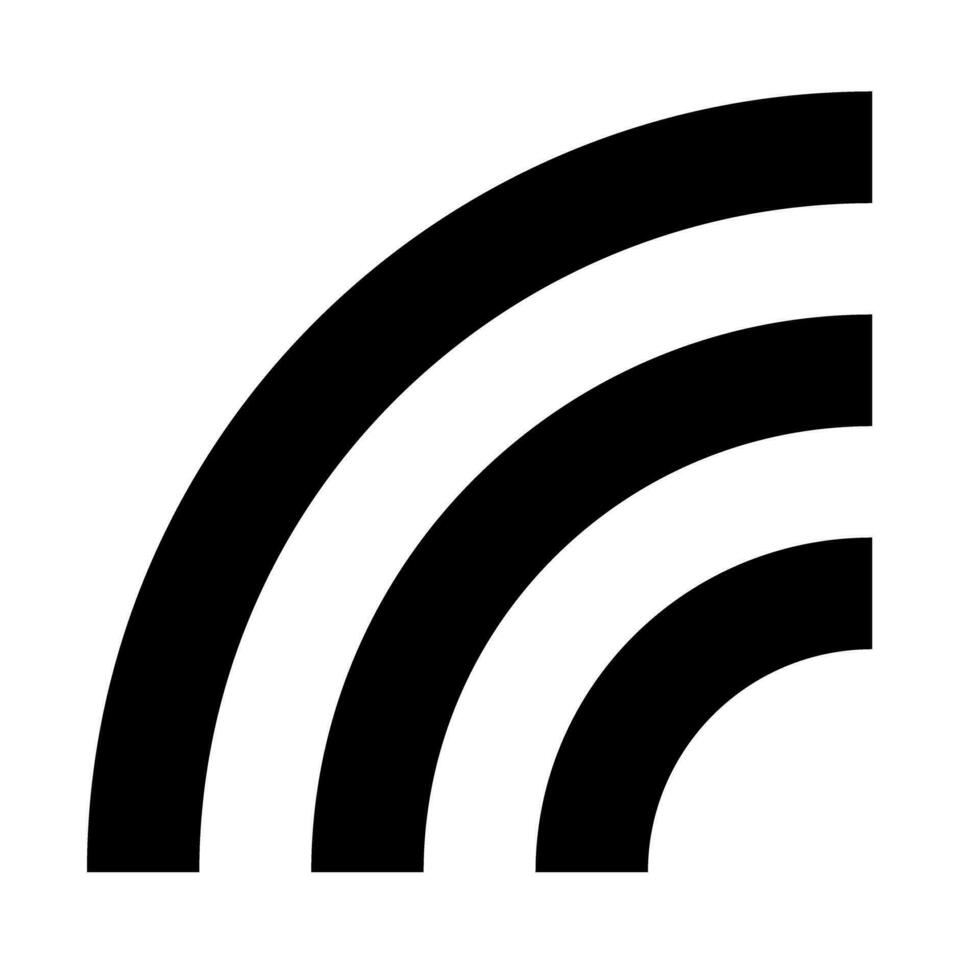 Wifi, rss, en andere radio icoon. vector. vector