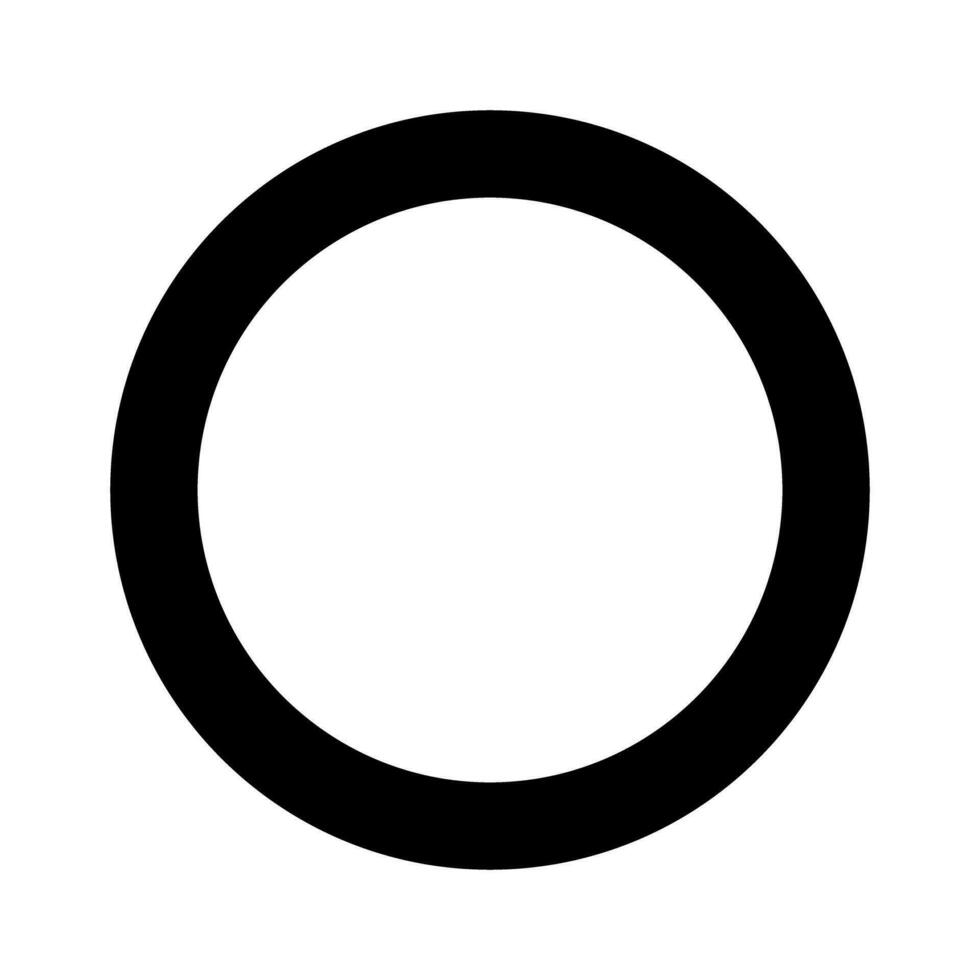 cirkel silhouet icoon. ronde cirkel. vector. vector