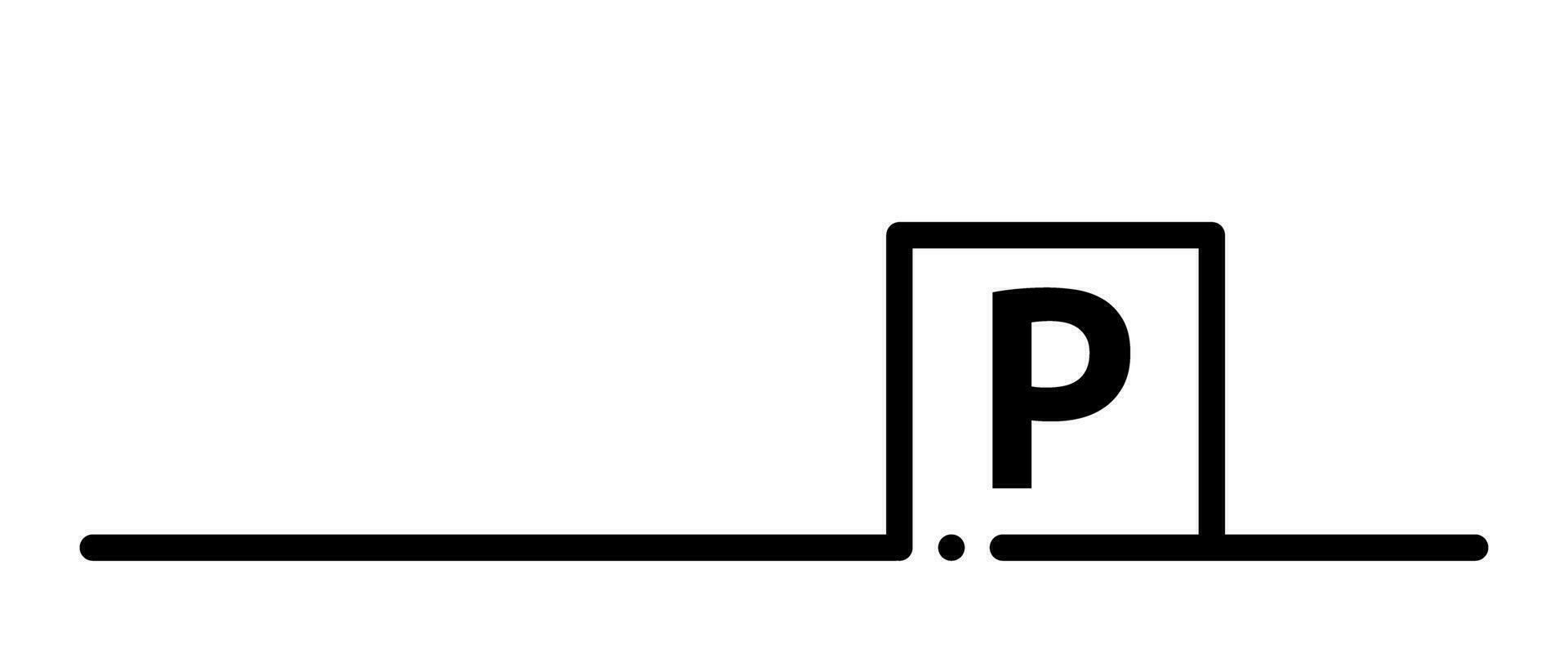 achtergrond met parkeren teken en kopiëren ruimte. vector. vector