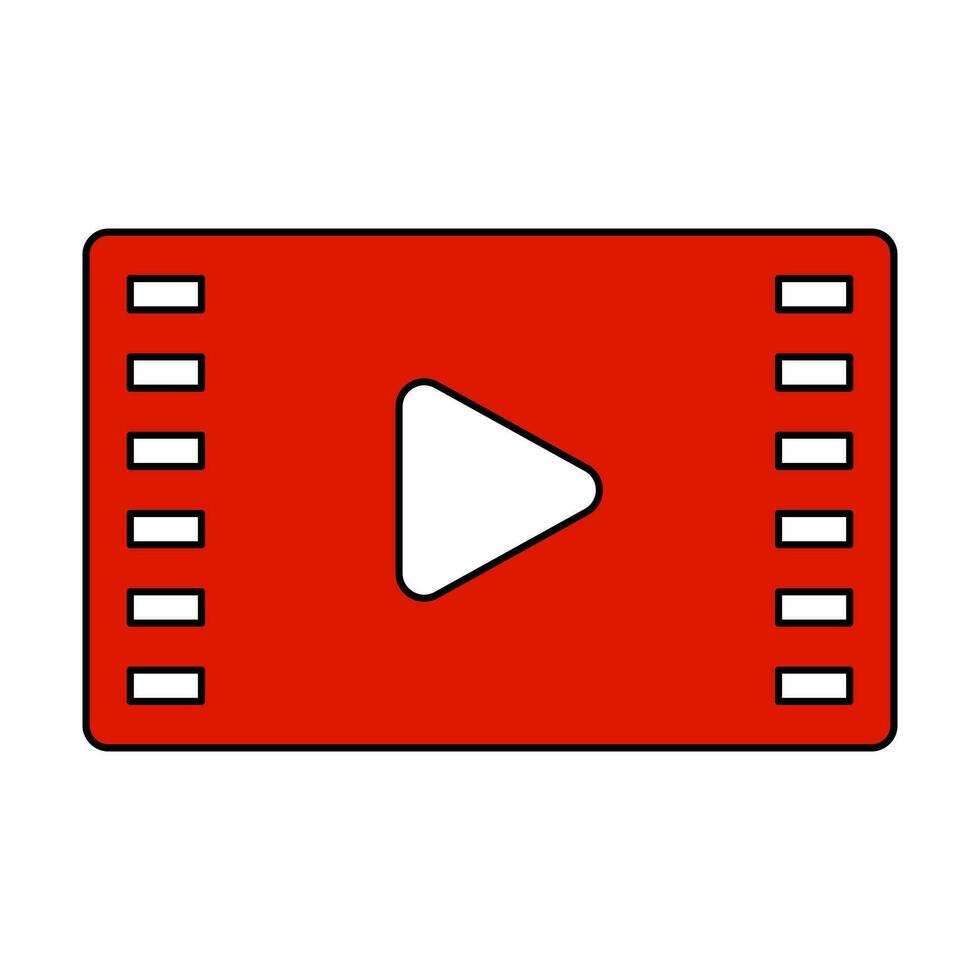 vlak ontwerp video Speel icoon. vector. vector