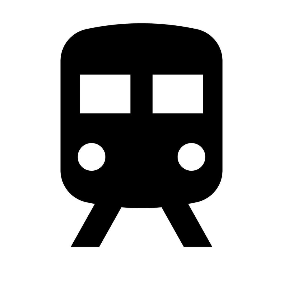 trein silhouet icoon. verkeer. station. vector. vector