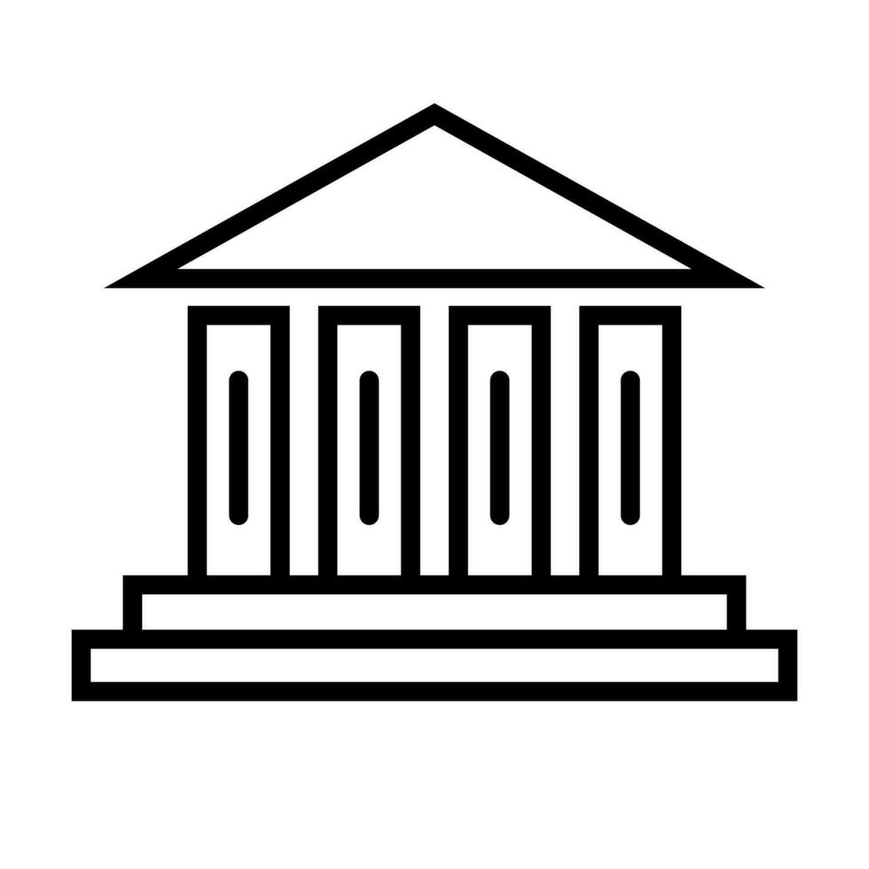 Parthenon icoon. toerist attractie. vector. vector