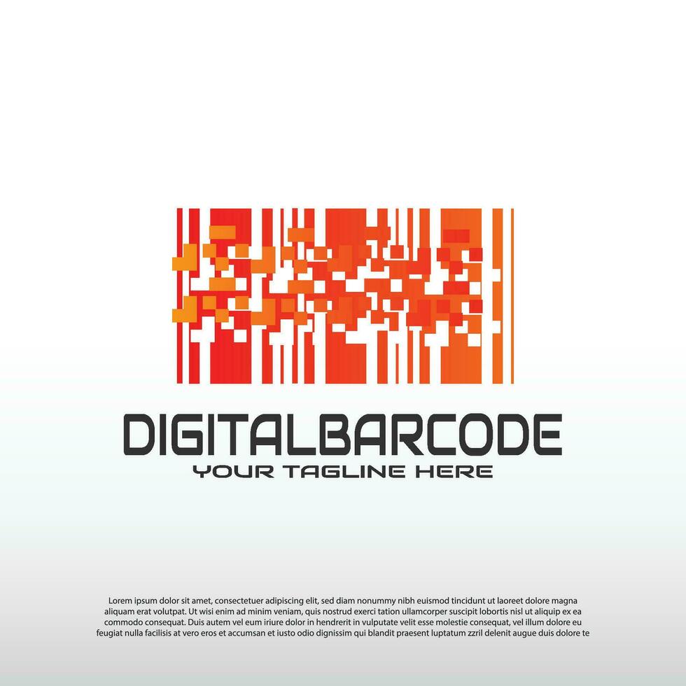 digitaal code logo concept, technologie systeem icoon-vector vector