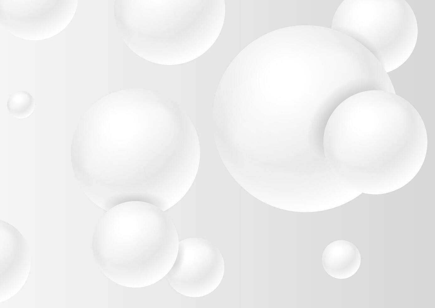 abstract grijs minimaal futuristische ballen achtergrond vector