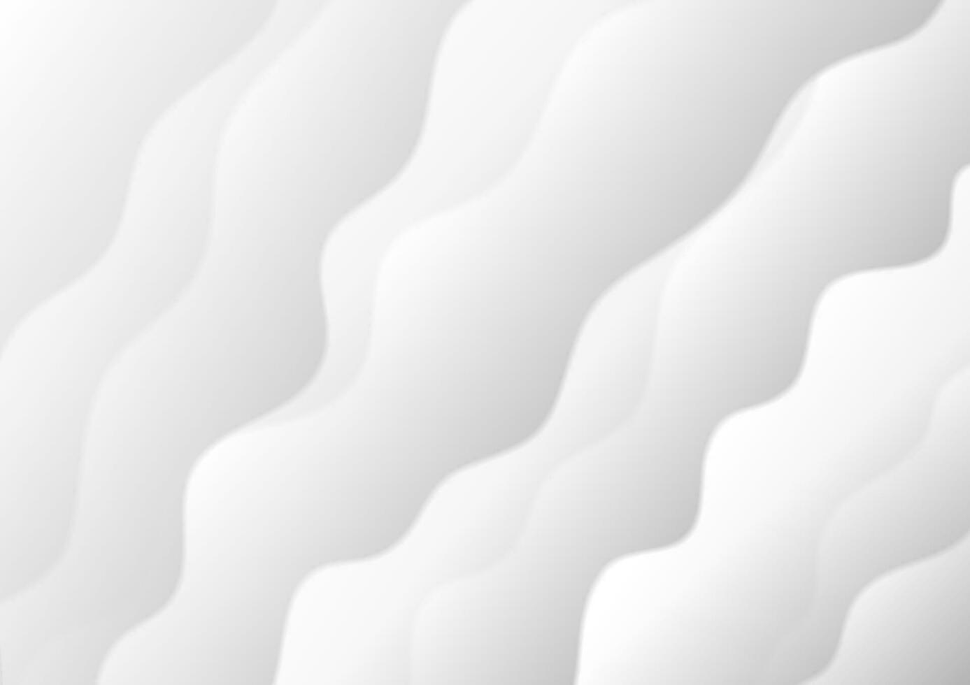 abstract wit en grijs zacht golven achtergrond vector