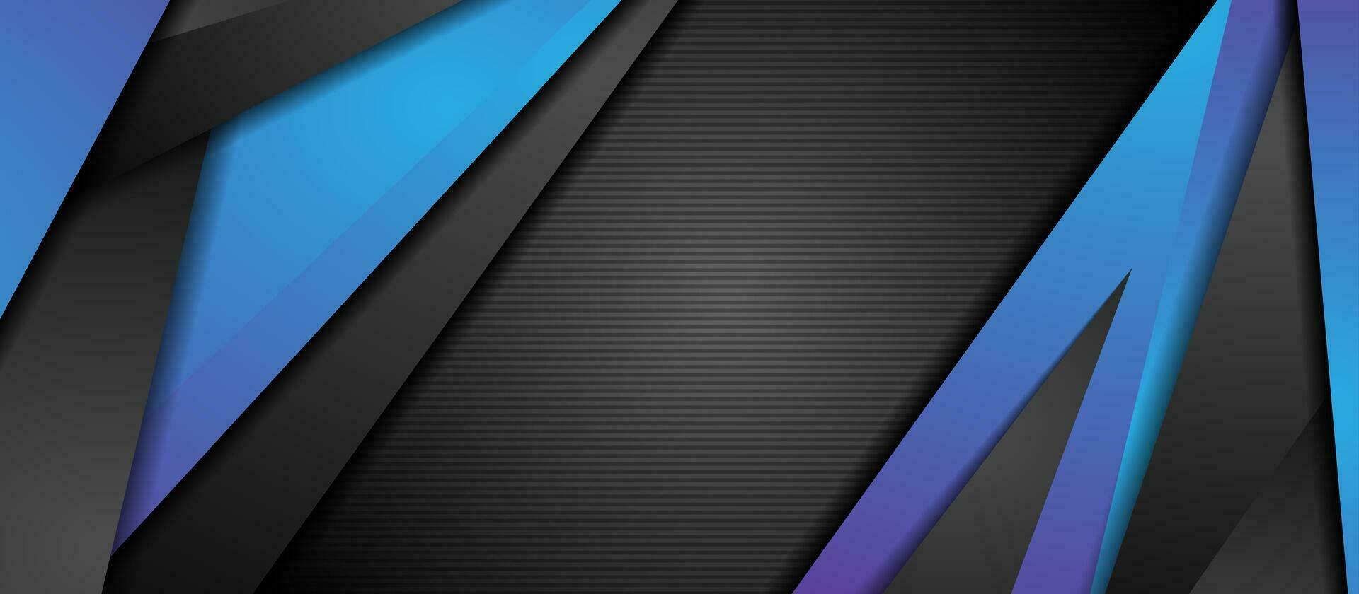 zwart en blauw tech zakelijke meetkundig achtergrond vector