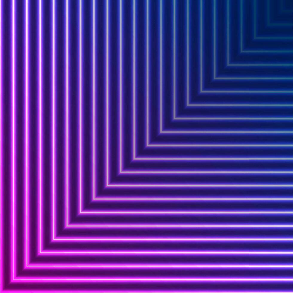 blauw Purper neon laser lijnen abstract futuristische meetkundig achtergrond vector