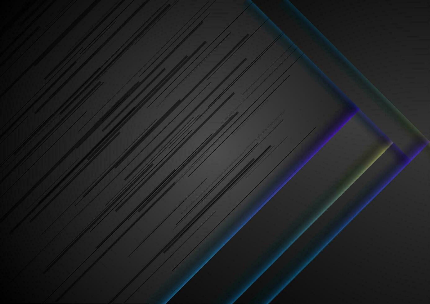 zwart abstract zakelijke achtergrond met neon lichten vector