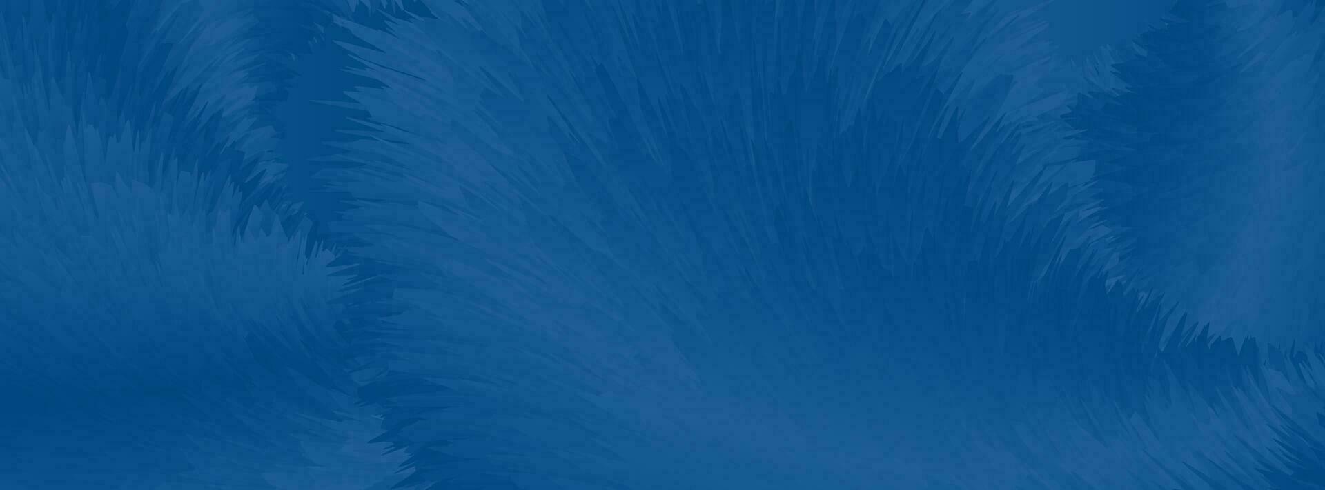 klassiek blauw abstract pluizig vacht golven banier ontwerp vector