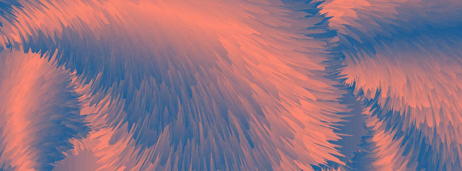 blauw roze abstract pluizig vacht effect vector achtergrond