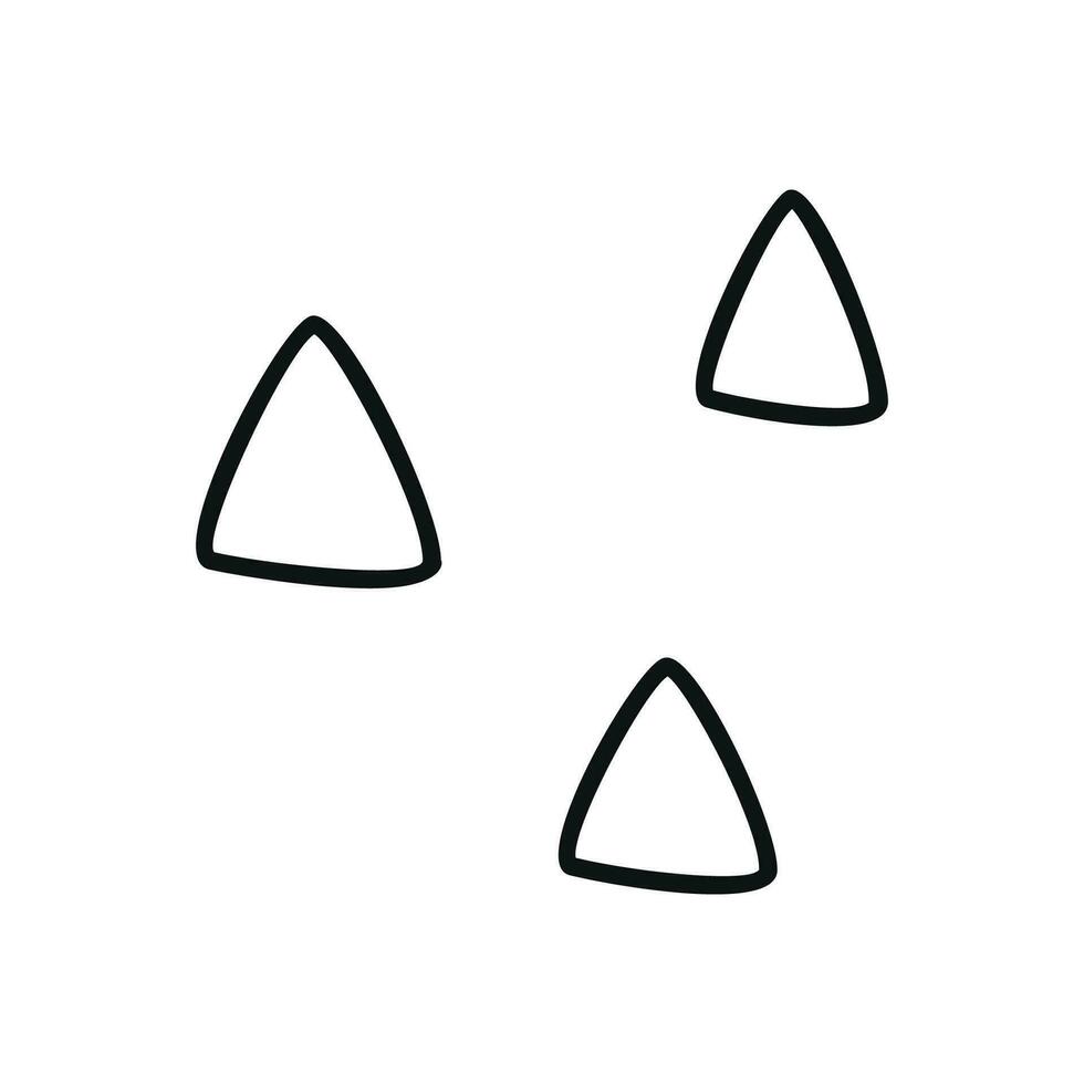hand- getrokken lineair vector illustratie van rotsen