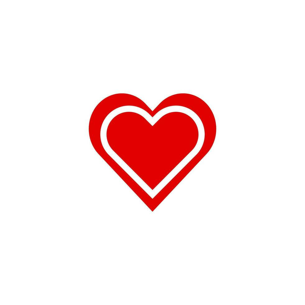 modern hart Mark icoon. een liefde icoon. vector. vector