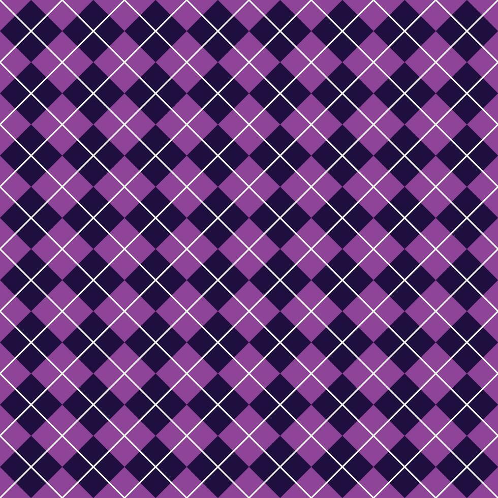 gemakkelijk donker Purper naadloos argyle patroon vector