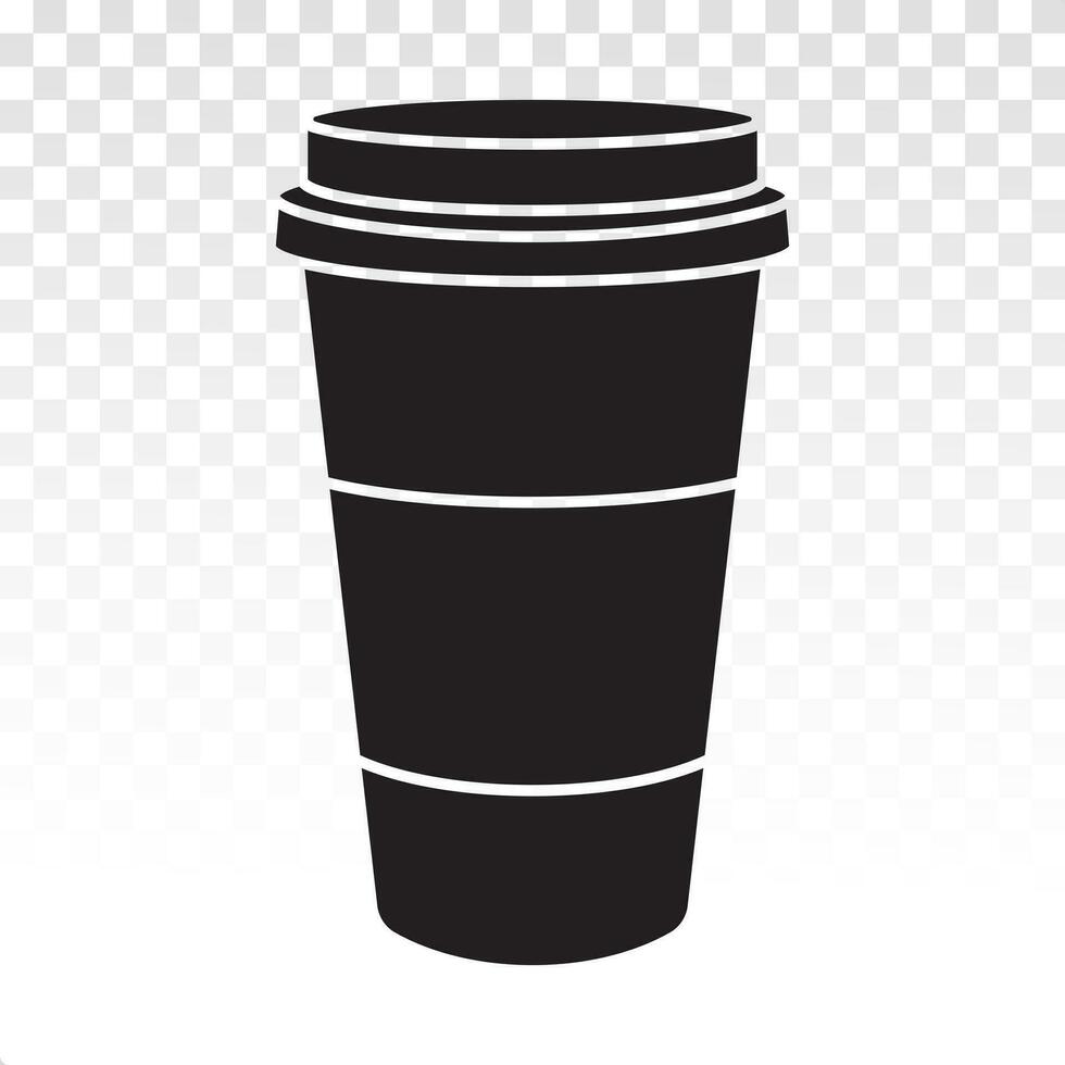 beschikbaar koffie papier kop vlak icoon voor apps en websites vector