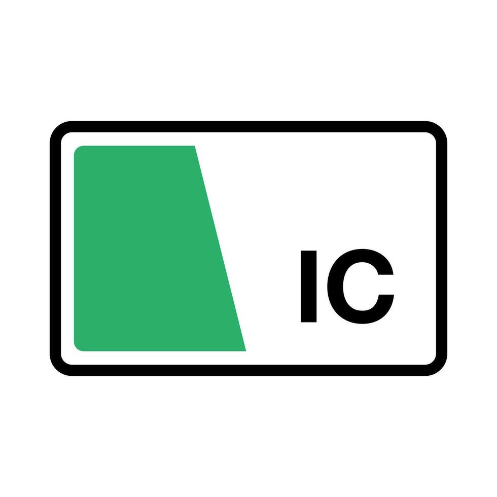 doorvoer ic kaart icoon. elektronisch betaling. vector. vector