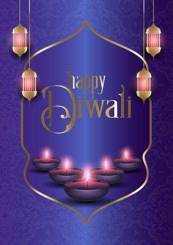 Decoratieve achtergrond voor Diwali vector