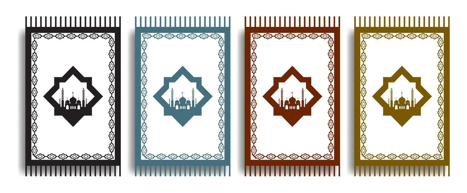 Islamitisch gebed tapijt verzameling vector