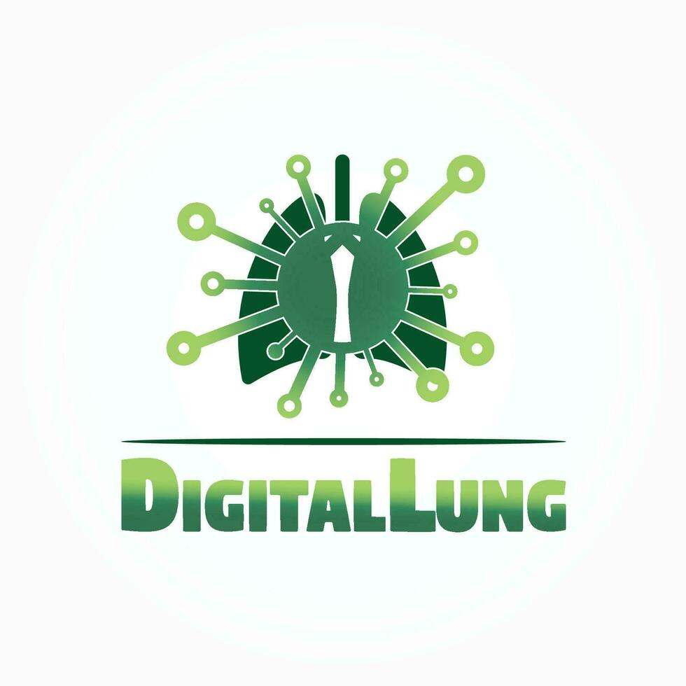 long logo ontwerp, technologie gezondheidszorg en medisch icoon -vector vector