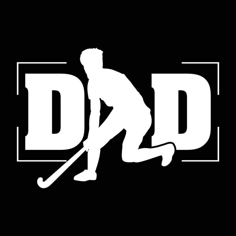 hockey vader geschenk, hockey overhemd vector