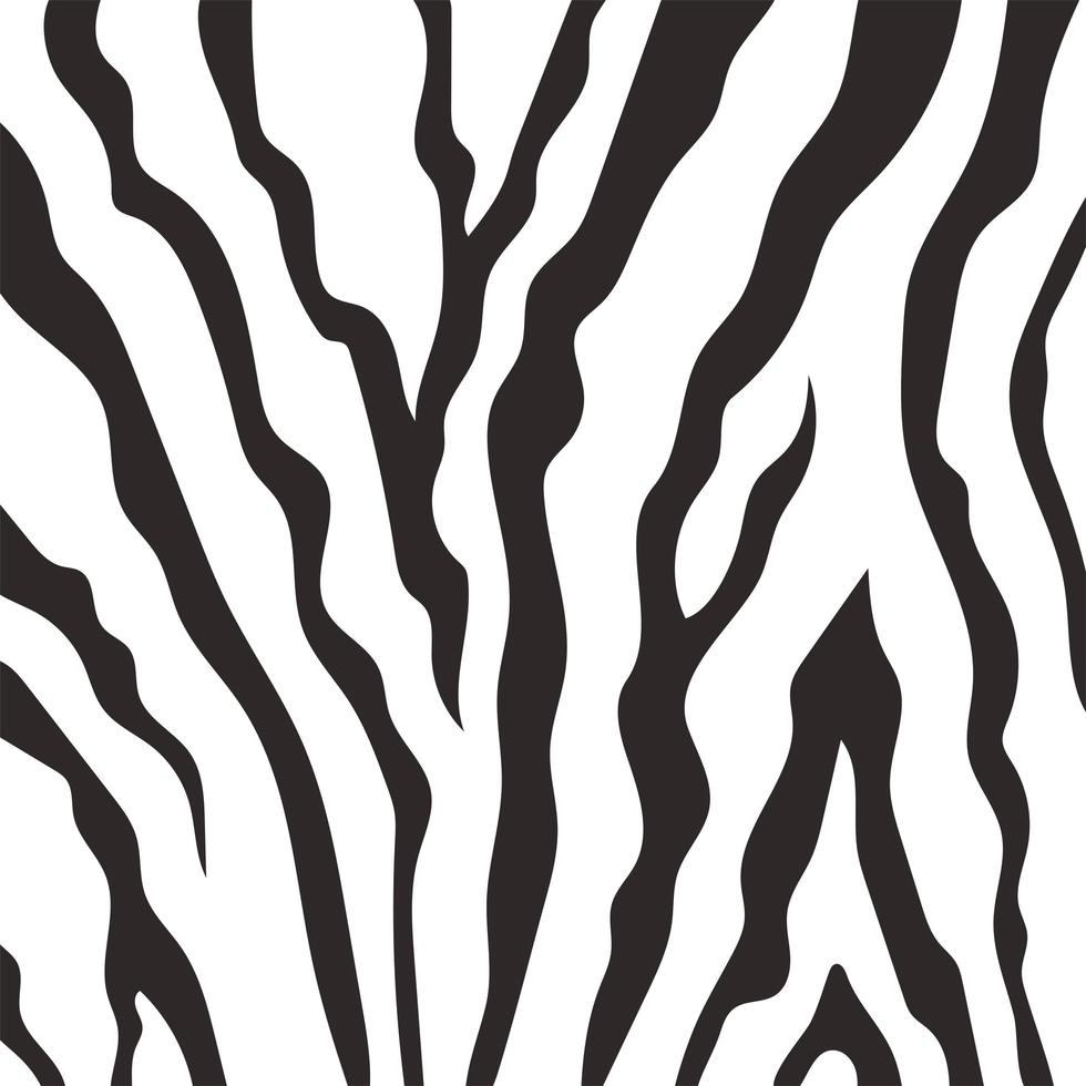 printpatroon van dierenhuid, detail en textuur van zebrahuid vector