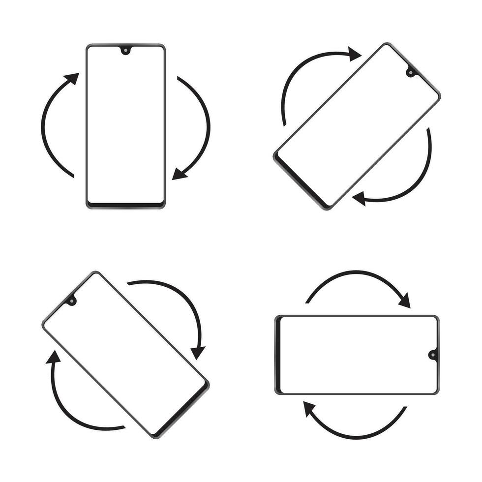 draaien slim telefoon icoon Aan een wit achtergrond. vlak ontwerp, mobiel vector illustratie elementen voor websites of mobiel toepassingen.